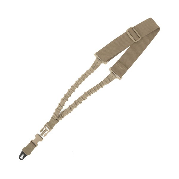 FOCUHUNTER Tactical Single Point Sling Regolazione Rapida Della Lunghezza Della Cinghia In Nylon Webbing Multi-uso Durevole Con Gancio In Metallo Per Sport All'aperto (Khaki - 10