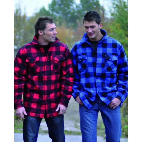 Camicia Da Boscaiolo In Flanella Termica Raff&Taff | A Quadri Foderata Unisex XL