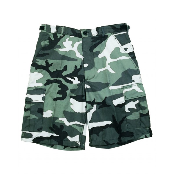 100/% Cotone RIPSTOP Combat BDU Cargo Pantaloncini In Nero-Tutte le taglie
