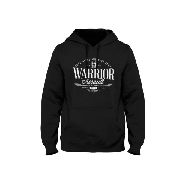 Felpa con cappuccio tipo Vintage Warrior Nero